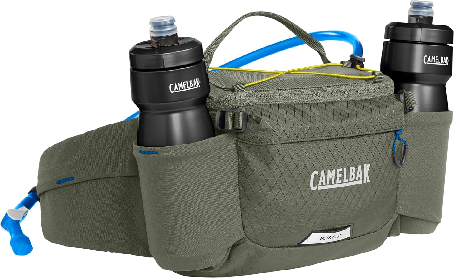 CamelBak M.U.L.E. 5 Mountain Bike Gravel Waist Belt Hydration Pack Dusty Olive, 50oz - Image 5